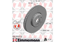 Brzdový kotouč ZIMMERMANN 150.2937.32