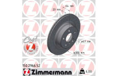 Brzdový kotouč ZIMMERMANN 150.2966.52