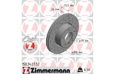 Brzdový kotúč ZIMMERMANN 150.3427.52