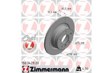 Brzdový kotouč ZIMMERMANN 150.3429.20