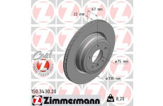 Brzdový kotouč ZIMMERMANN 150.3430.20