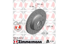 Brzdový kotouč ZIMMERMANN 150.3432.52