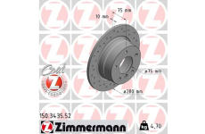 Brzdový kotúč ZIMMERMANN 150.3435.52