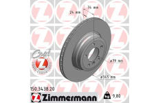 Brzdový kotouč ZIMMERMANN 150.3438.20