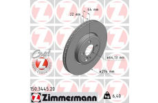 Brzdový kotouč ZIMMERMANN 150.3445.20