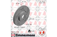 Brzdový kotouč ZIMMERMANN 150.3447.55