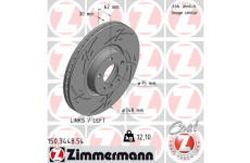 Brzdový kotouč ZIMMERMANN 150.3448.54