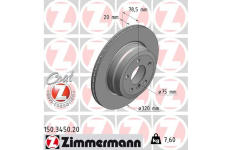 Brzdový kotouč ZIMMERMANN 150.3450.20