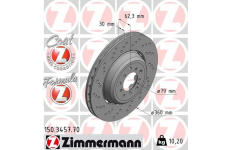 Brzdový kotúč ZIMMERMANN 150.3457.70