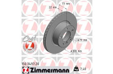 Brzdový kotouč ZIMMERMANN 150.3497.20