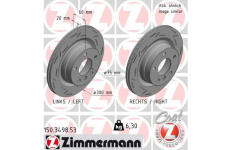 Brzdový kotúč ZIMMERMANN 150.3498.53