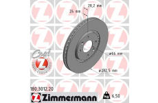 Brzdový kotouč ZIMMERMANN 180.3012.20