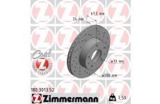 Brzdový kotouč ZIMMERMANN 180.3013.52