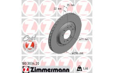 Brzdový kotouč ZIMMERMANN 180.3034.20