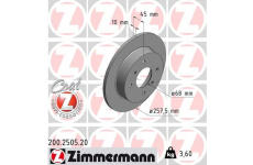 Brzdový kotúč ZIMMERMANN 200.2505.20