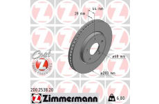 Brzdový kotúč ZIMMERMANN 200.2538.20