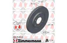 Brzdový kotúč ZIMMERMANN 200.2539.20
