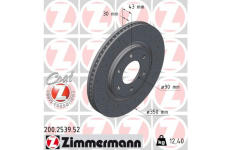 Brzdový kotúč ZIMMERMANN 200.2539.52