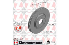 Brzdový kotouč ZIMMERMANN 200.2544.20