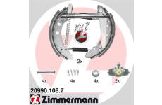 Sada brzdových čelistí ZIMMERMANN 20990.108.7