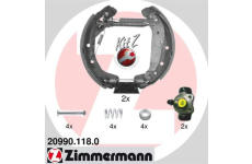 Sada brzdových čeľustí ZIMMERMANN 20990.118.0