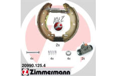 Sada brzdových čelistí ZIMMERMANN 20990.125.4