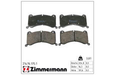 Sada brzdových destiček, kotoučová brzda ZIMMERMANN 21476.175.1