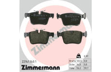 Sada brzdových destiček, kotoučová brzda ZIMMERMANN 22141.140.1