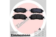 Sada brzdových destiček, kotoučová brzda ZIMMERMANN 22800.170.1