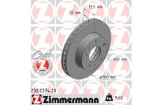 Brzdový kotouč ZIMMERMANN 230.2374.20