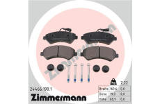 Sada brzdových destiček, kotoučová brzda ZIMMERMANN 24466.190.1