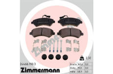 Sada brzdových destiček, kotoučová brzda ZIMMERMANN 24466.190.3