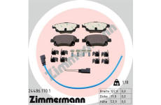 Sada brzdových destiček, kotoučová brzda ZIMMERMANN 24486.170.1