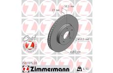 Brzdový kotouč ZIMMERMANN 250.1315.20