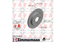 Brzdový kotouč ZIMMERMANN 250.1340.20