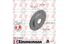 Brzdový kotouč ZIMMERMANN 250.1340.52