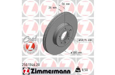 Brzdový kotouč ZIMMERMANN 250.1346.20