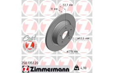 Brzdový kotouč ZIMMERMANN 250.1351.20