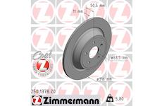 Brzdový kotouč ZIMMERMANN 250.1378.20