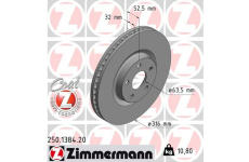 Brzdový kotúč ZIMMERMANN 250.1384.20