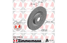 Brzdový kotouč ZIMMERMANN 250.1395.52