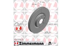 Brzdový kotouč ZIMMERMANN 250.1398.20