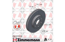 Brzdový kotouč ZIMMERMANN 250.5717.20