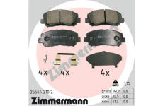 Sada brzdových platničiek kotúčovej brzdy ZIMMERMANN 25564.210.2
