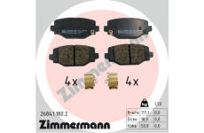 Sada brzdových platničiek kotúčovej brzdy ZIMMERMANN 26841.180.2
