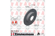 Brzdový kotouč ZIMMERMANN 285.3528.52