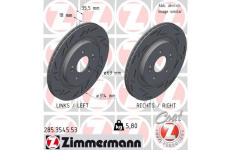 Brzdový kotúč ZIMMERMANN 285.3545.53