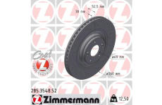 Brzdový kotúč ZIMMERMANN 285.3548.52