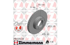 Brzdový kotouč ZIMMERMANN 290.2251.20