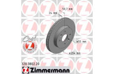 Brzdový kotouč ZIMMERMANN 320.3802.20